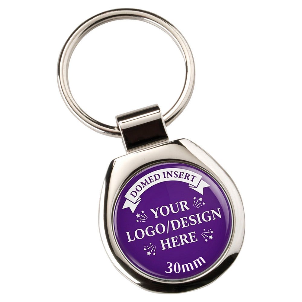KRG628SS-1 Custom Metal Round Keyring – 44mm with 25mm Printed Centre - Image 1