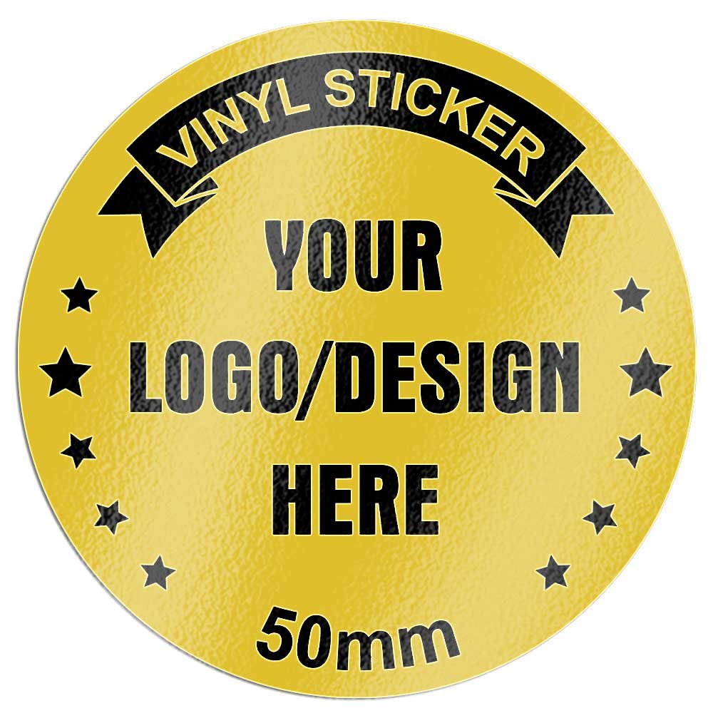 SPF150PR-1 50mm Gloss Vinyl Printed Inserts / Stickers (Pack of 10) - Image 1